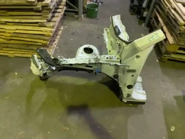Лонжерон передний левый Lexus NX 2014-2017 OEM 51209-29015, общее фото детали с метрической линейкой
